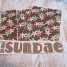 Ice Cream Sundae a - 4pc Mat Set