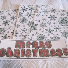 Merry Christmas Red and Green c - 4pc Mat Set