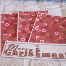 Merry Christmas Star a - 4pc Mat Set