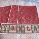 Santa Blocks b - 4pc Mat Set
