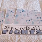 Snowball Fights a - 4pc Mat Set