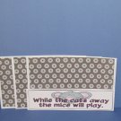 While The Cat's Away - 4pc Mat Set