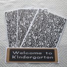 Welcome To Kindergarten - 4pc Mat Set