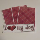 I Love My Dog b - 4pc Mat Set