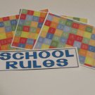 School Rules b - 4pc Mat Set
