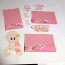 Baby Girl 1 a3 - Printed Piece/Title & Mats set