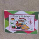 Happy Holidays Bear with Present - 5x7" Greeting Card with envelope