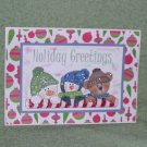 Holiday Greetings Buddies - 5x7" Greeting Card with envelope