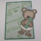 Birthday Bear Boy Age 1 1a Sewn Mat and Piece - Mat Set