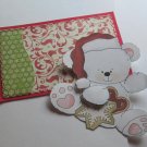 Christmas Bear a1 Sewn Mat and Piece - Mat Set