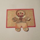 Gingerbread Man 4 Sewn Mat and Piece - Mat Set