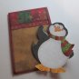 Glittered Penquin a40 Sewn Mat and Piece - Mat Set