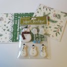 Snowman 1 - Stickers and Sewn Mats - Mat Set