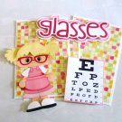 Glasses Girl 1b - 3d Pieces and Mats