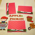 Apple Pickin Boy a4 - Printed Piece/Title & Mats set