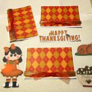Happy Thanksgiving Girl a4 - Printed Piece/Title & Mats set