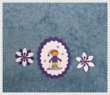 Boy Skier - 3 pc Embellishment Set