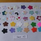 Set 27 - Qty:40 - 1" Hand Punched Misc Flowers