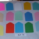 Set 38 - Qty:15 - 2"x3" Hand Punched Tags