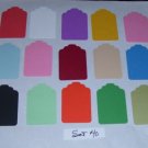 Set 40 - Qty:15 - 2"x3" Hand Punched Tags