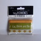 Eat Drink and Be Merry Peel and Stick Ribbon