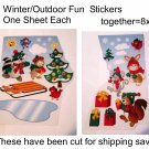 Winter Outdoor Fun 1 Stickers