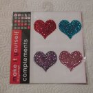 MIY Glittered Hearts Stickers