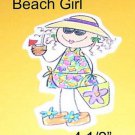 Beach Girl - Die Cut