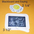 Blackboard And Saying - Die Cut