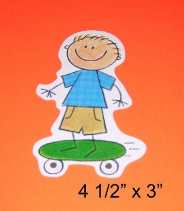 Skateboard Boy - Die Cut