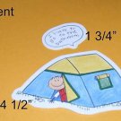 Tent and Saying - Die Cut