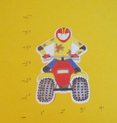 Four Wheeling Boy - Die Cut