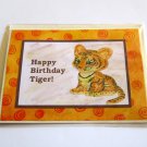 Happy Birthday Tiger c - 5x7" Greeting Card with envelope