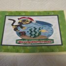 Merry Christmas Cat fish bowl - 5x7" Greeting Card with envelope