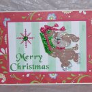 Merry Christmas Dog w/Present - 5x7" Greeting Card with envelope Merry Christmas Dog w/Present - 5x7" Greeting Card with envelope
