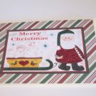 Merry Christmas Santa and Sleigh a - 5x7" Greeting Card with envelope Merry Christmas Santa and Sleigh a - 5x7" Greeting Card with envelope