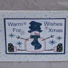 Warm Wishes for XMAS - 5x7" Greeting Card with envelope