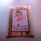 All She Wants To Do Is Dance 1 - 5x7" Greeting Card with envelope