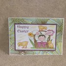 Happy Easter Boy in Basket - 5x7" Greeting Card with envelope