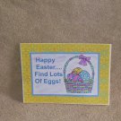 Happy Easter Find Lots of Eggs 3 - 5x7" Greeting Card with envelope