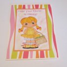 Hope Your Easter Is Happy Girl  - 5x7" Greeting Card with envelope