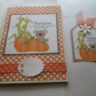 Autumn t - 5x7" Greeting Card with Matching Tag and envelope