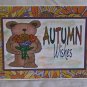 Autumn Wishes Bear - 5x7" Greeting Card with envelope