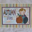 Autumn Wishes Boy - 5x7" Greeting Card with envelope
