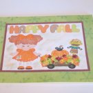 Happy Fall Girl a - 5x7" Greeting Card with envelope