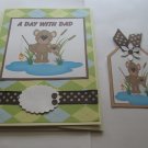 A Day With Dad 2 - 5x7" Greeting Card with Matching Tag and envelope