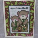 Just Like Dad Fish - 5x7" Greeting Card with envelope