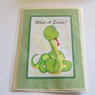 What A Snake A - 5x7" Greeting Card with envelope