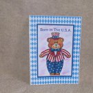 Born In The USA Boy b - 5x7" Greeting Card with envelope