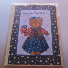 Born In The USA Girl a - 5x7" Greeting Card with envelope Born In The USA Girl a - 5x7" Greeting Card with envelope